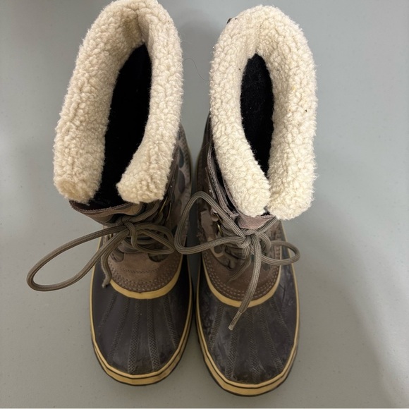 Sorel Women's Graphic Winter Boot Waterproof Size 12 NL1557-255 Brown Snow Lace - Picture 6 of 14